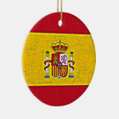 SPANIEN-FLAGGE Verzierung Keramik Ornament (Rechts)