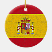 SPANIEN-FLAGGE Verzierung Keramik Ornament (Hinten)