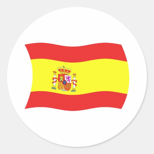 Spanien Flaggen Aufkleber (Vorderseite)