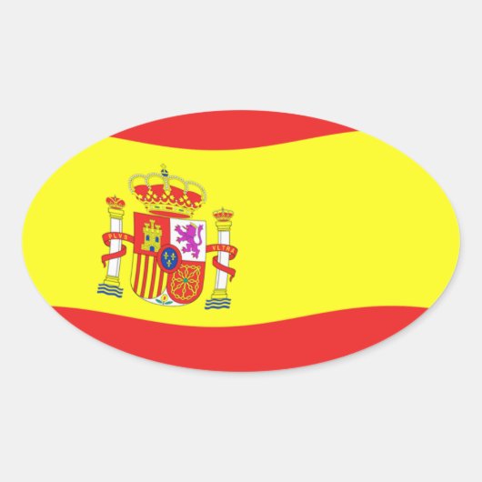 Spanien Flaggen Aufkleber (Vorderseite)