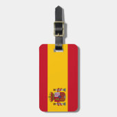 Spanien-Flaggen-Gepäckanhänger Gepäckanhänger (Vorderseite vertikal)