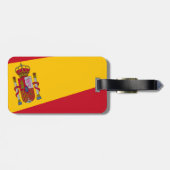 Spanien-Flaggen-Gepäckanhänger Gepäckanhänger (Rückseite horizontal)