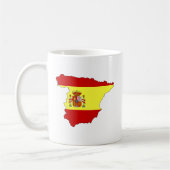 Spanien-Flaggen-Karte Größengleich Kaffeetasse (Links)