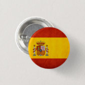 Spanien-Flaggen-Knopf Button (Vorne & Hinten)