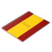 Spanien-Flaggen-Notizbuch Notizblock (Linke Seite)