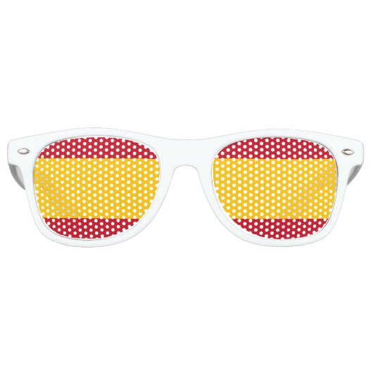 Spanien Flaggen Party Shades Sonnenbrille (Vorderseite)