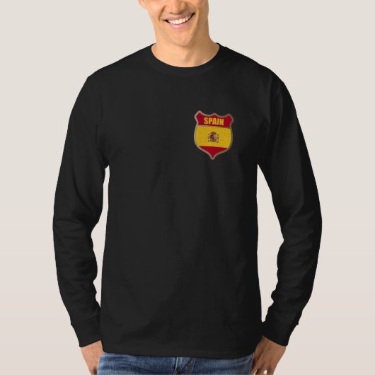Spanien-Flaggen-Patch für spanische Menschen und d T-Shirt (Vorderseite)