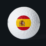 Spanien-Flaggen-Spanisch-Sport Golfball<br><div class="desc">Spanien-Flaggen-Spanisch trägt Golfbälle zur Schau</div>