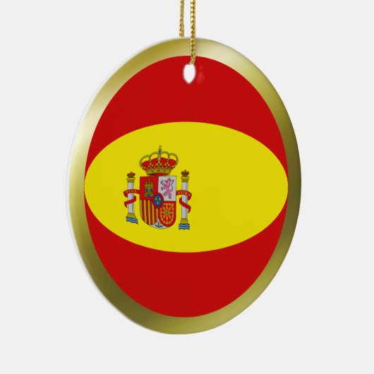 Spanien-Flaggen-Verzierung Keramik Ornament (Rechts)