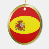 Spanien-Flaggen-Verzierung Keramik Ornament (Links)