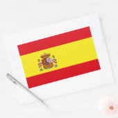 Spanien Flaggenaufkleber Rechteckiger Aufkleber (Umschlag)