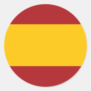 Spanien Flaggenaufkleber Runder Aufkleber