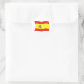 Spanien Flaggenaufkleber Runder Aufkleber (Tasche)