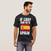 Spanien Flaggendesign Wenn ich verloren habe schic T-Shirt (Vorne ganz)