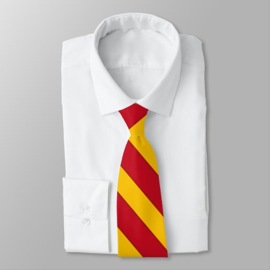 Spanien Flaggenfarben Elegant Krawatte (Gebunden)