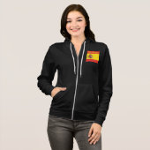 Spanien Flaggenfußball Fußball Patriotische Spanis Hoodie (Vorne ganz)