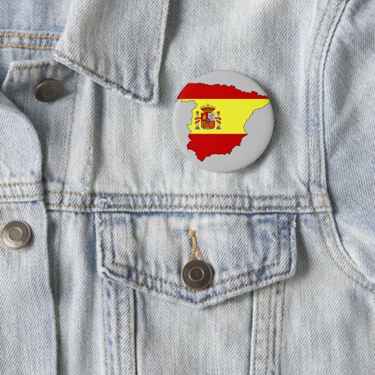 Spanien-Flaggenkarte Button (Beispiel)