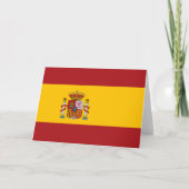 Spanien Flaggenkarte Karte (Vorderseite)