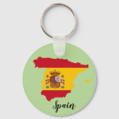 Spanien - Flaggenkarte Schlüsselanhänger (Rückseite)