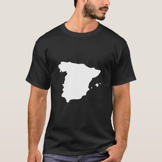 Spanien Flaggenkarte - Spanien T-Shirt (Vorderseite)