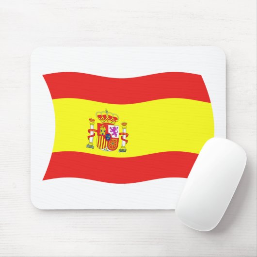 Spanien Flaggenmousepad Mousepad (Mit Mouse)