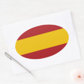 Spanien Flaggenoval-Aufkleber Ovaler Aufkleber (Umschlag)