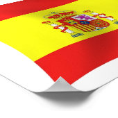 Spanien Flaggenposter drucken Poster (Ecke)