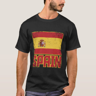 Spanien Flaggenstaat Vintag Retro Land Espana Span T-Shirt