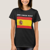 Spanien Flaggenstaat Weltmeisterschaft Fußball-Fuß T-Shirt (Vorderseite)