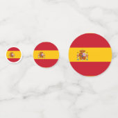 Spanien Flaggentisch Confetti Konfetti (Vorderseiten)