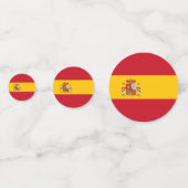 Spanien Flaggentisch Confetti Konfetti (Rückseiten)