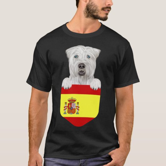 Spanien flaggt weich überzogener Rattenhund T-Shirt (Vorderseite)