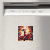 Spanien Flamenco Dancer Colorful Magnet (In Situ (Geschirrspüler))