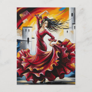 Spanien Flamenco Dancer Postkarte