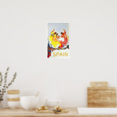 Spanien Flamenco-Jahrgang Poster (Küche)