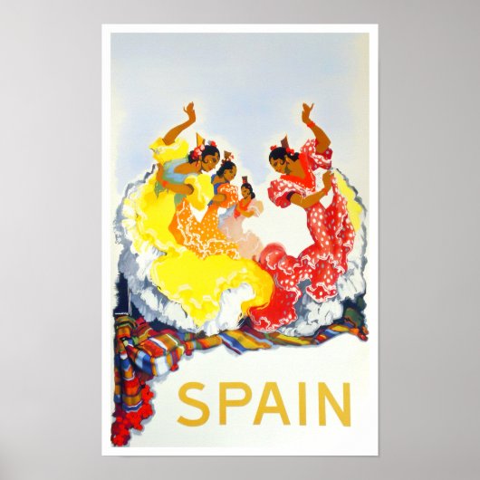 Spanien Flamenco-Jahrgang Poster (Vorne)