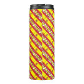 Spanien Fliesenflagge Personalisiert Thermosbecher (Rückseite)