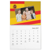 Spanien | Fügen Sie Ihr Foto Spanische Flagge farb Kalender (Mär 2027)