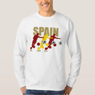 Spanien-Fußball 1964 2008 2012 Tricampeona de T-Shirt