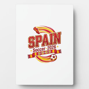 Spanien Fußball 2026 Fußball Fett Land Typografie Fotoplatte