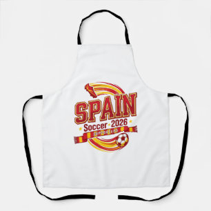 Spanien Fußball 2026 Fußball Fett Land Typografie Schürze