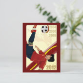 Spanien Fußball Art 2012 Fútbol Campeones de Europ Postkarte (Stehend Vorderseite)