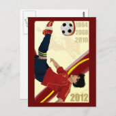 Spanien Fußball Art 2012 Fútbol Campeones de Europ Postkarte (Vorne/Hinten)