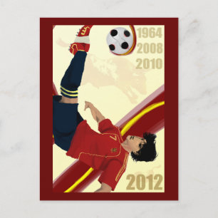 Spanien Fußball Art 2012 Fútbol Campeones de Europ Postkarte