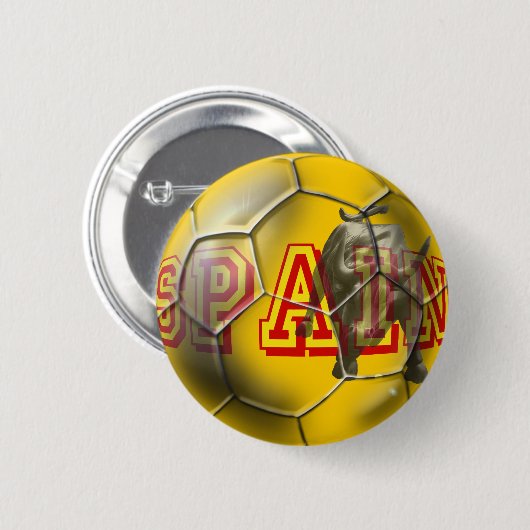 Spanien Fußball Button (Vorne & Hinten)