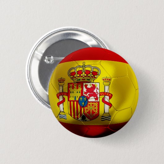 Spanien-Fußball Button (Vorne & Hinten)