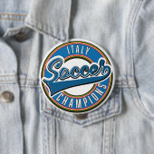 Spanien Fußball Champions Logo. Button (Beispiel)