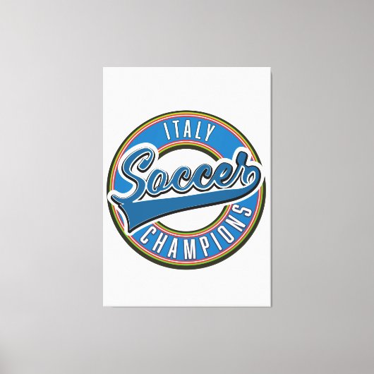 Spanien Fußball Champions Logo. Leinwanddruck (Vorderseite)