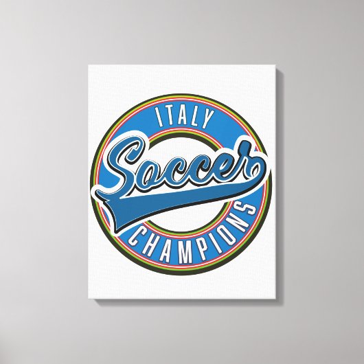 Spanien Fußball Champions Logo. Leinwanddruck (Vorderseite)