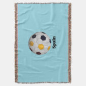 Spanien Fußball Decke (Vorderseite Vertikal)